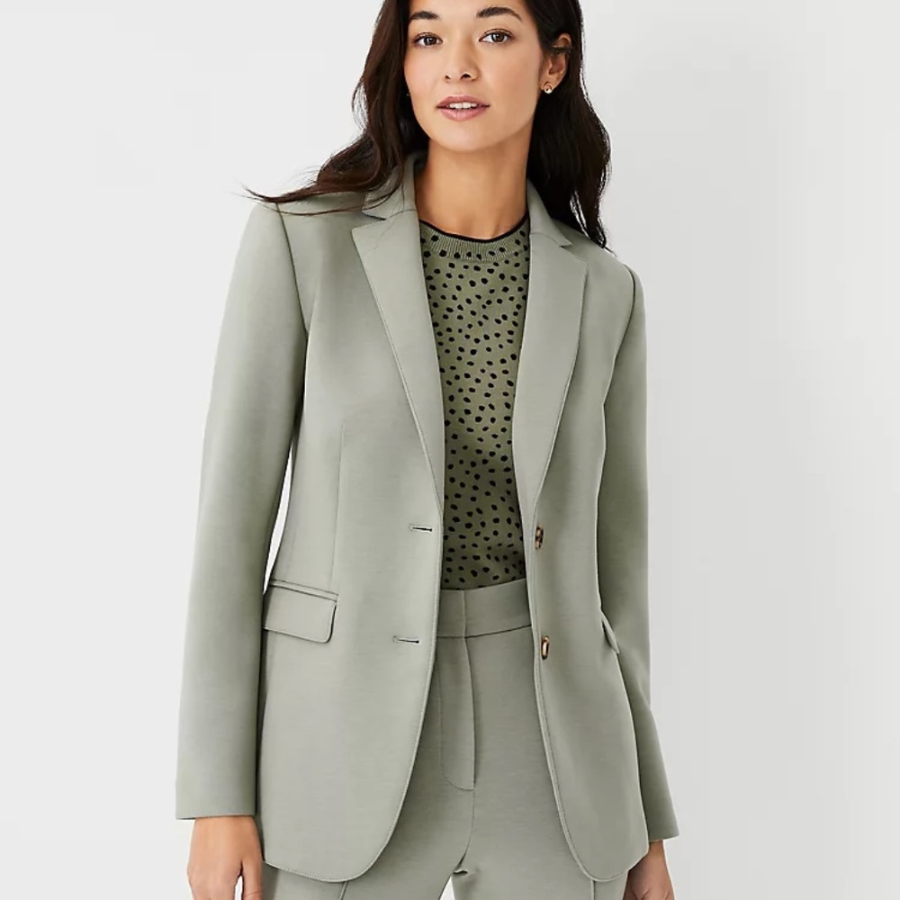 Ann Taylor Two Button Blazer in Double Knit Size 6